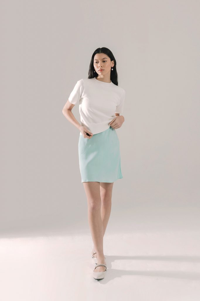 Minnie Knit Tee in White