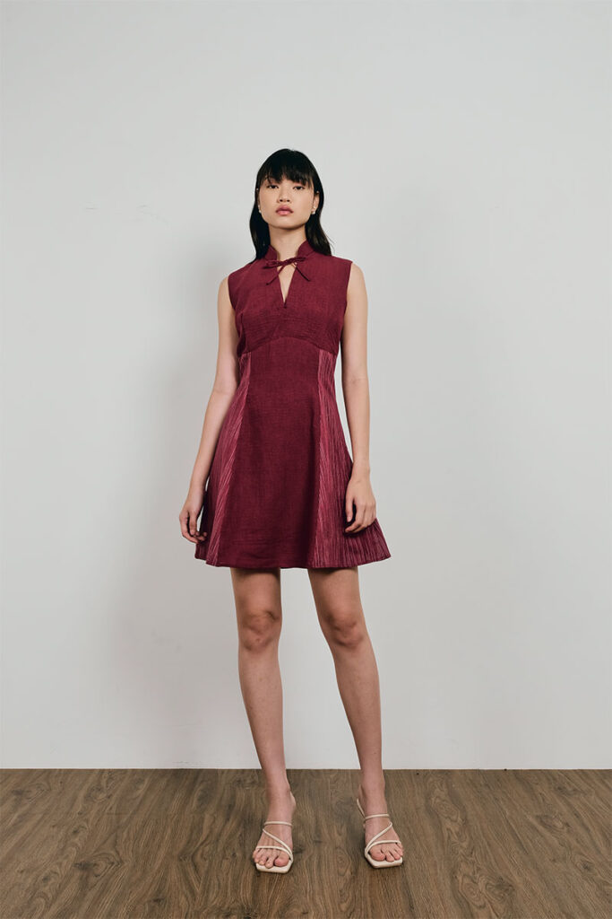 Juliet Dress in Maroon