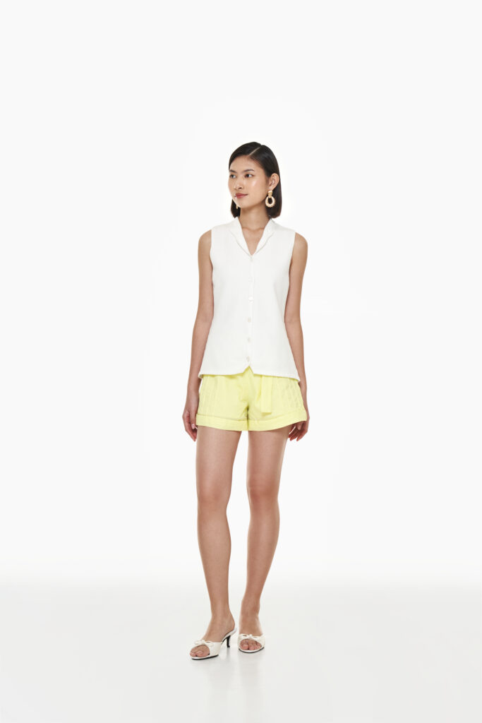 Messina Knit Top in White