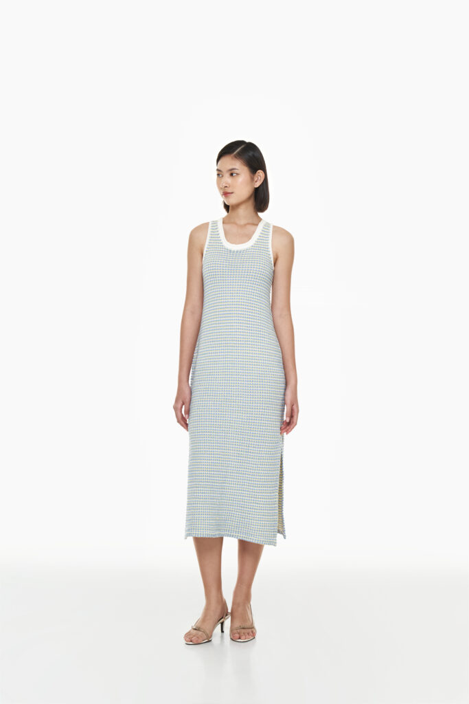 Catania Knit Dress in Island Blue