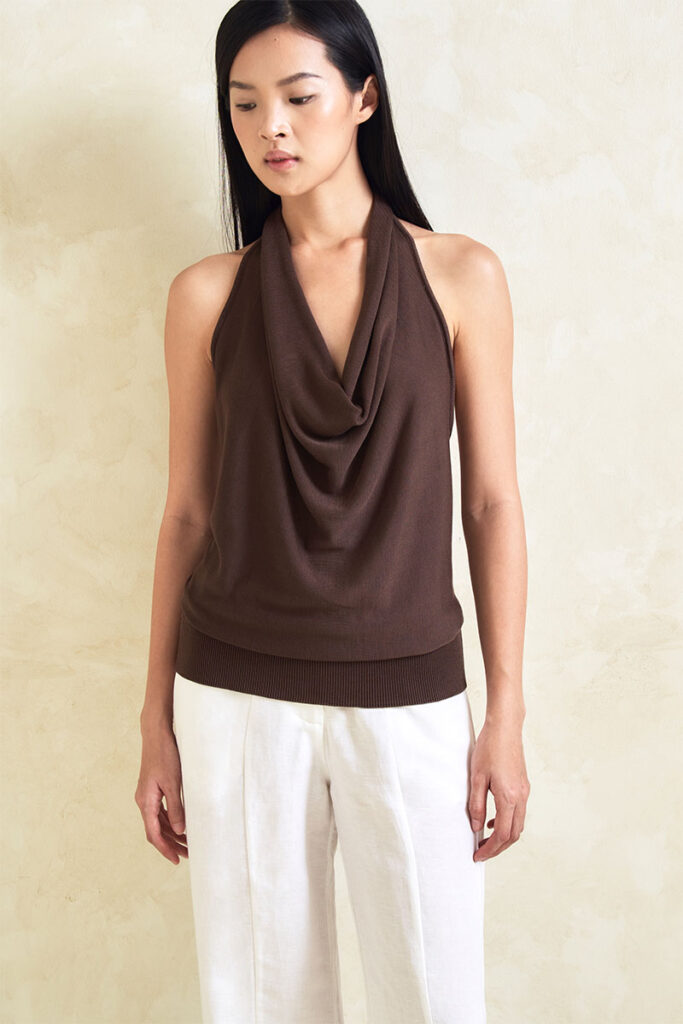 Adelle Knit Top in Espresso