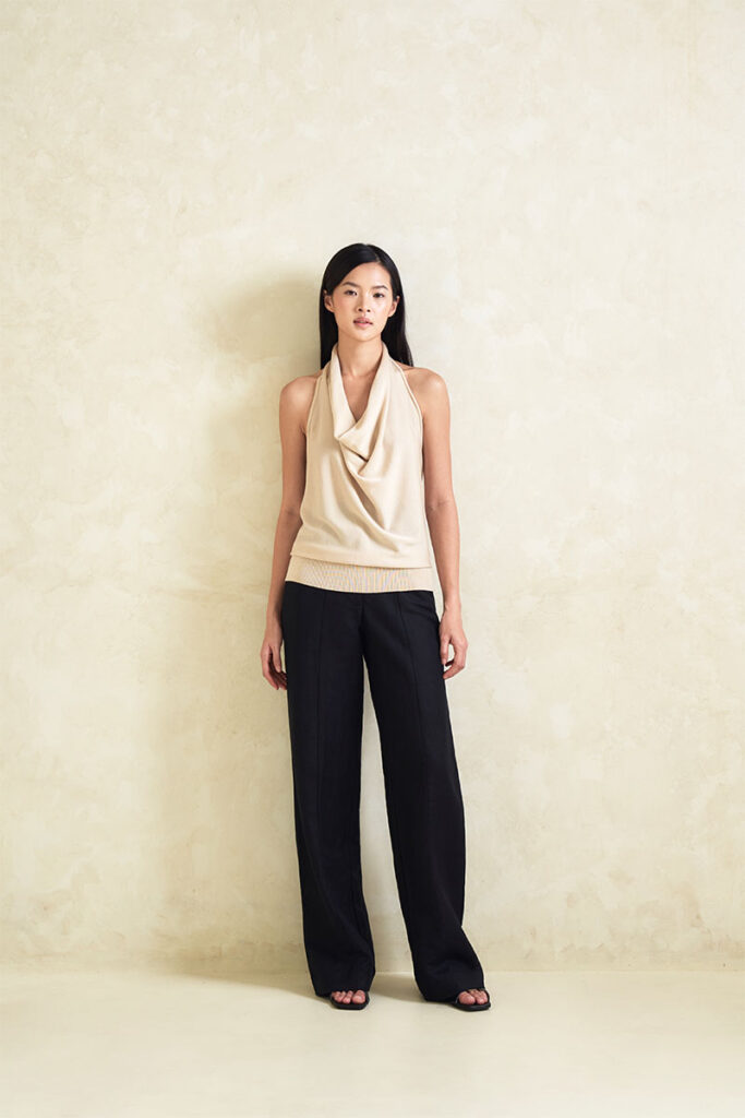 Adelle Knit Top in Kinako