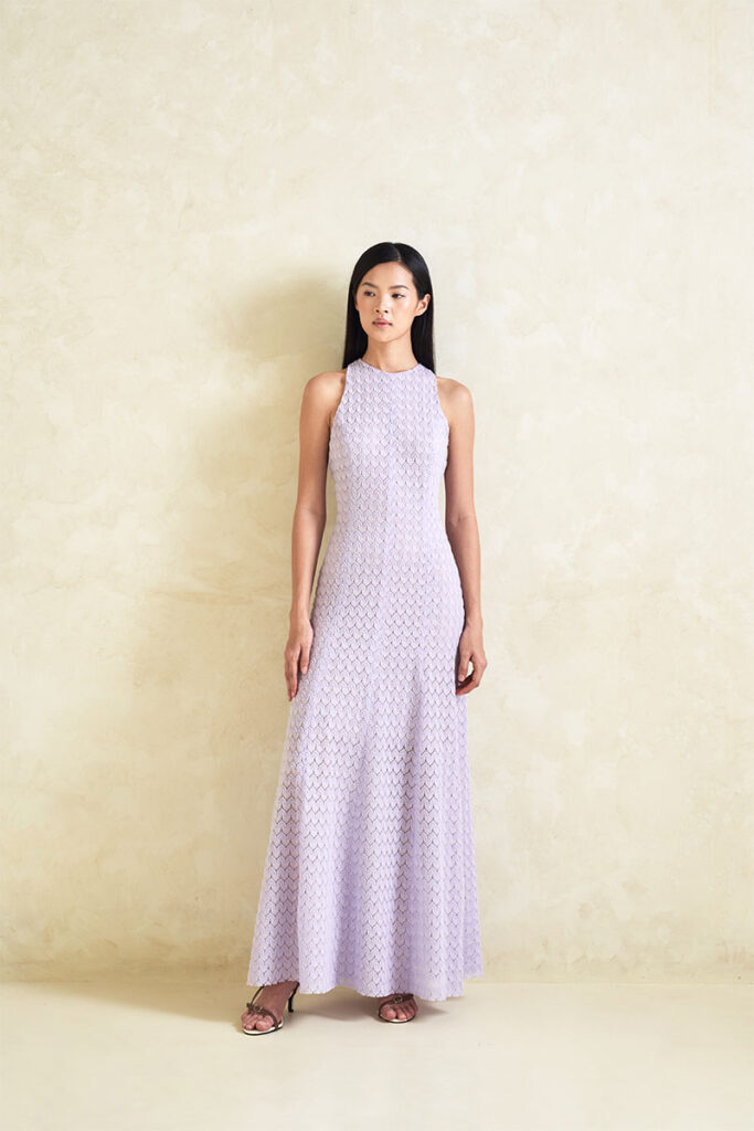Charlotte Knit Dress in Lavender