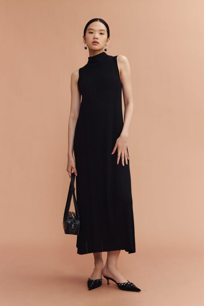 Lois Knit Dress in Black
